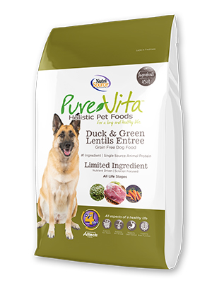 Nutri Source Pure Vita 25lb Duck and Green Lentils GF
