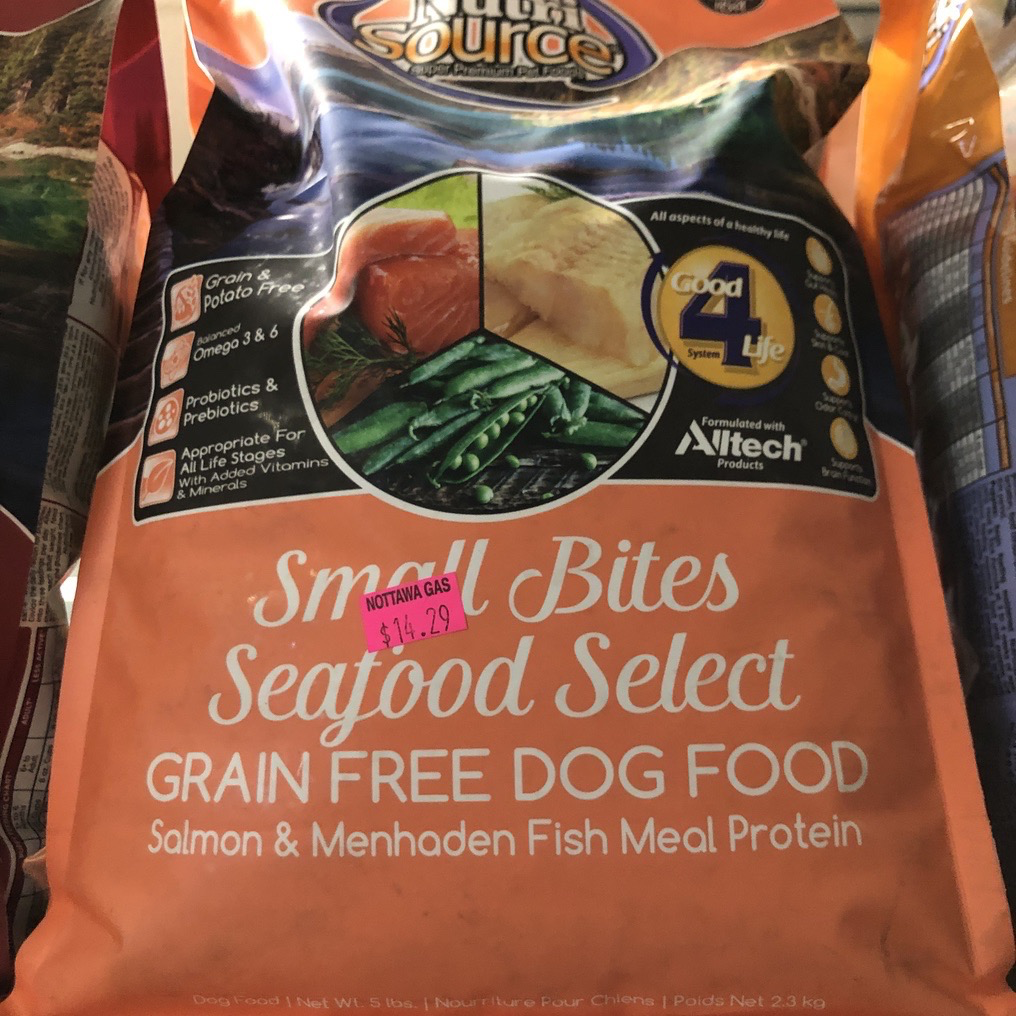 5lb Nutri Source Grain Free Sm. Breed Seafood Select Dog Food Made w/Salmon