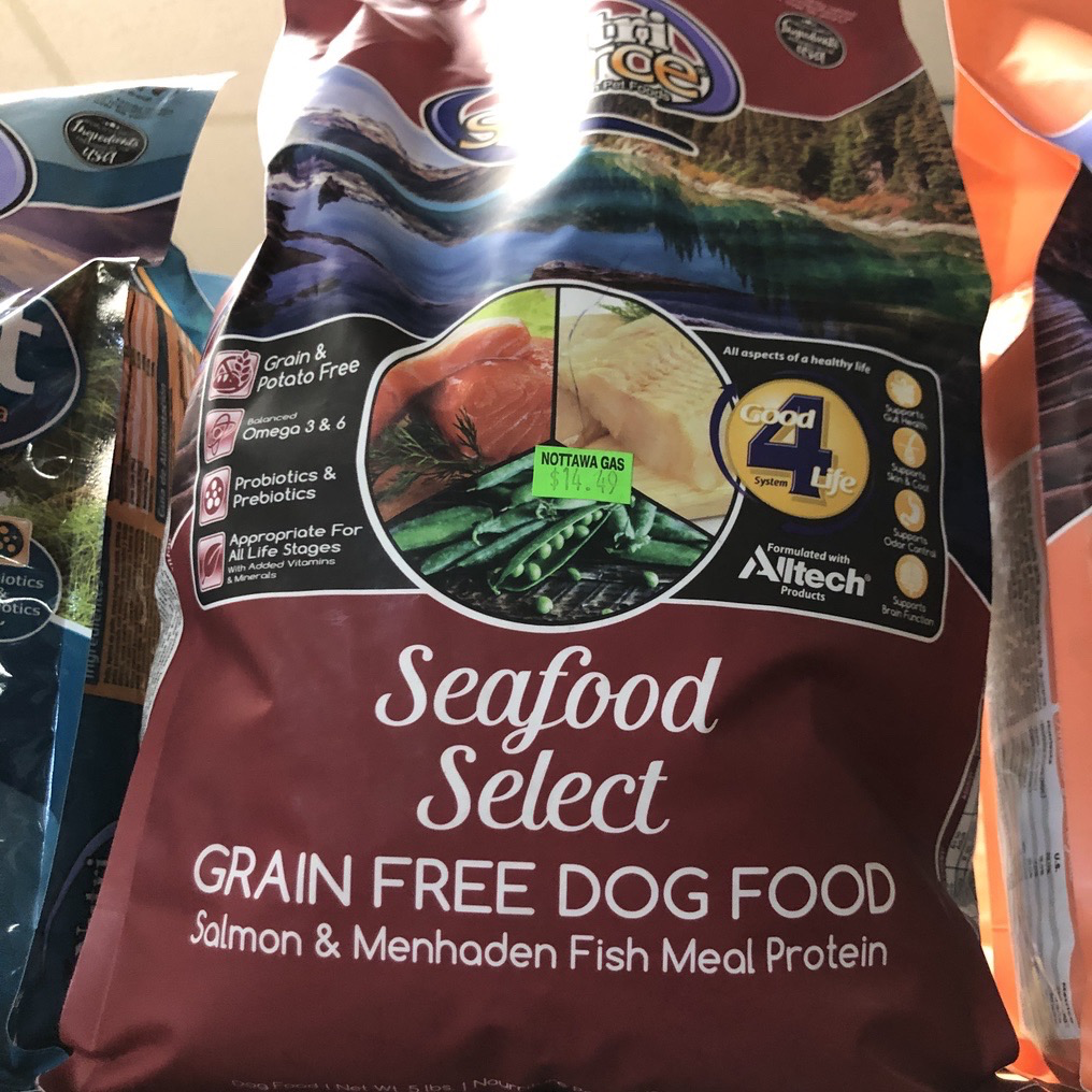 5 lb Nutri Source Grain Free Seafood Select Dog Food Made w/ Salmon