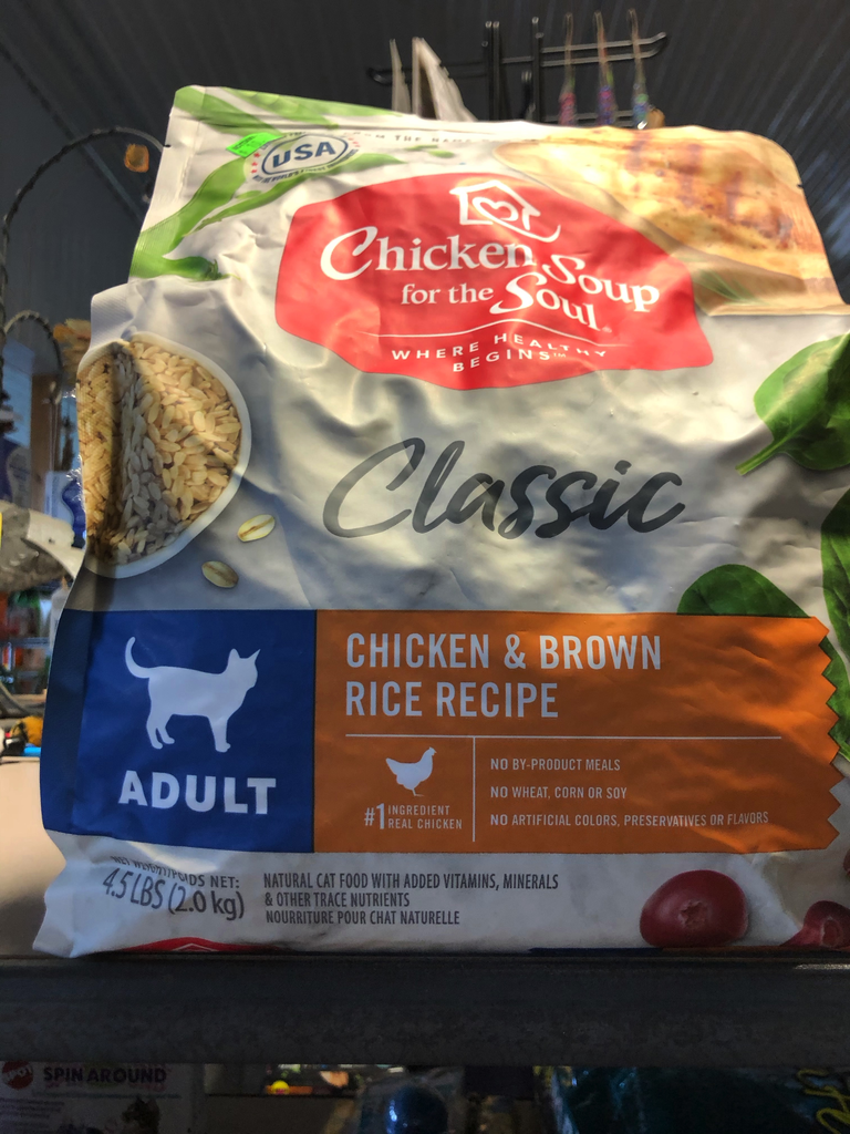 Chicken Soup Adult  Chicken & Brown Rice Cat Food 4.5lb