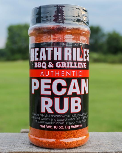 Heath Riles Pecan Rub 16oz Shaker
