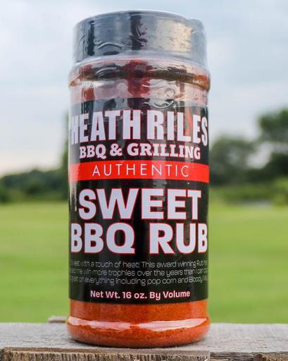 Heath Riles Sweet BBQ Rub 16oz Shaker