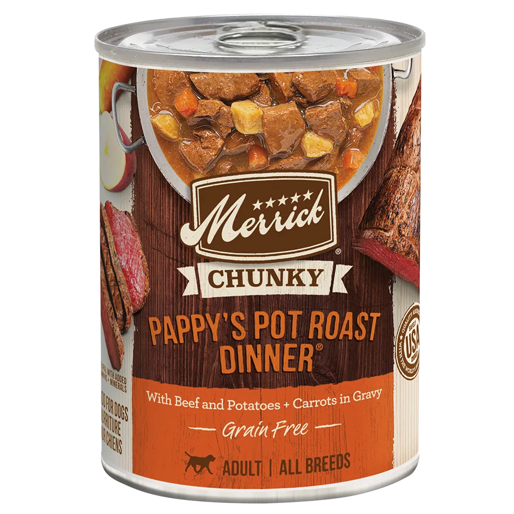 Merrick 12.7oz Chunky Pappy’s Pot Roast Dinner
