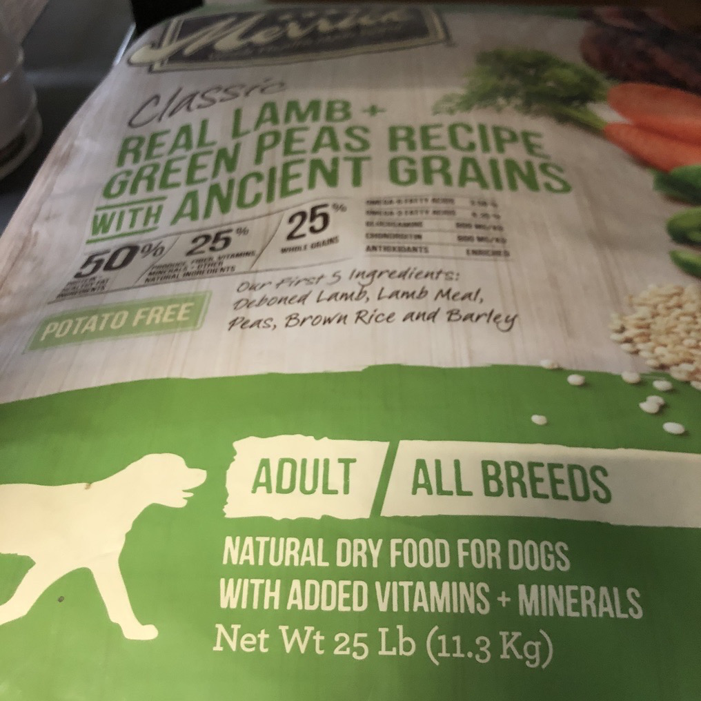 Merrick 25b Adult Real Lamb Green Peas and Ancient Grains