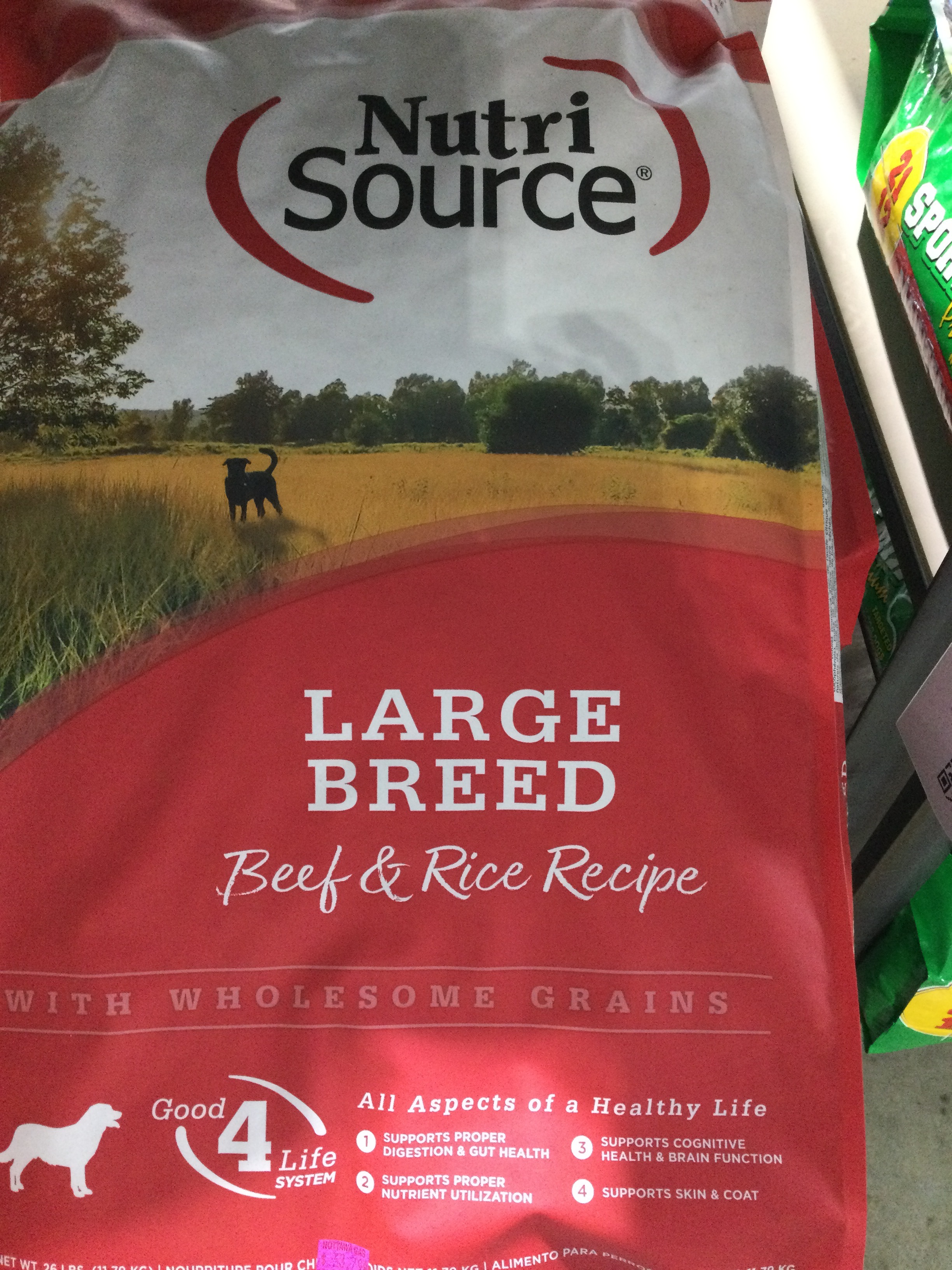 Nutri Source Large Breed Beef and Rice 26lb