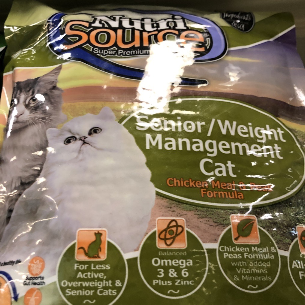 Nutri Source Senior Weight Management Cat Food 6.6#