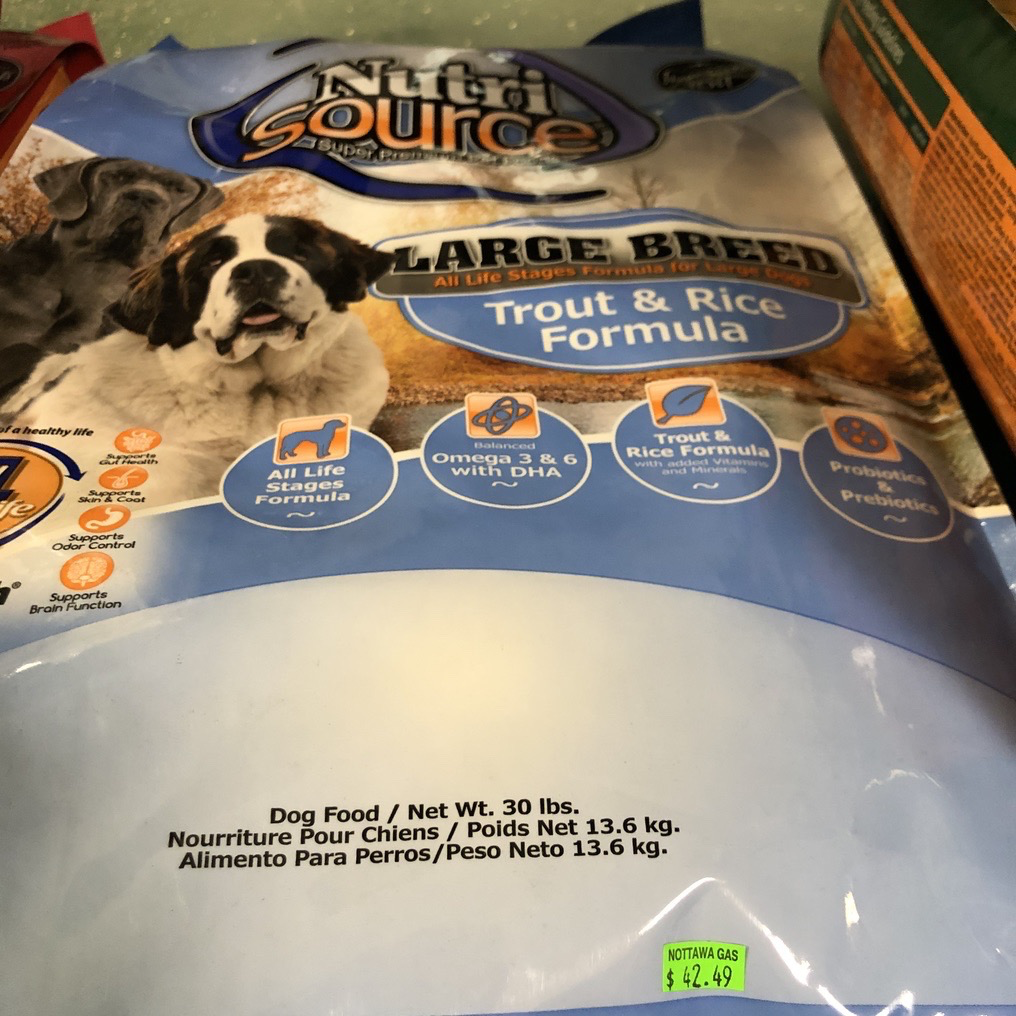 Nutri Source Large Breed Trout and Rice 30lb