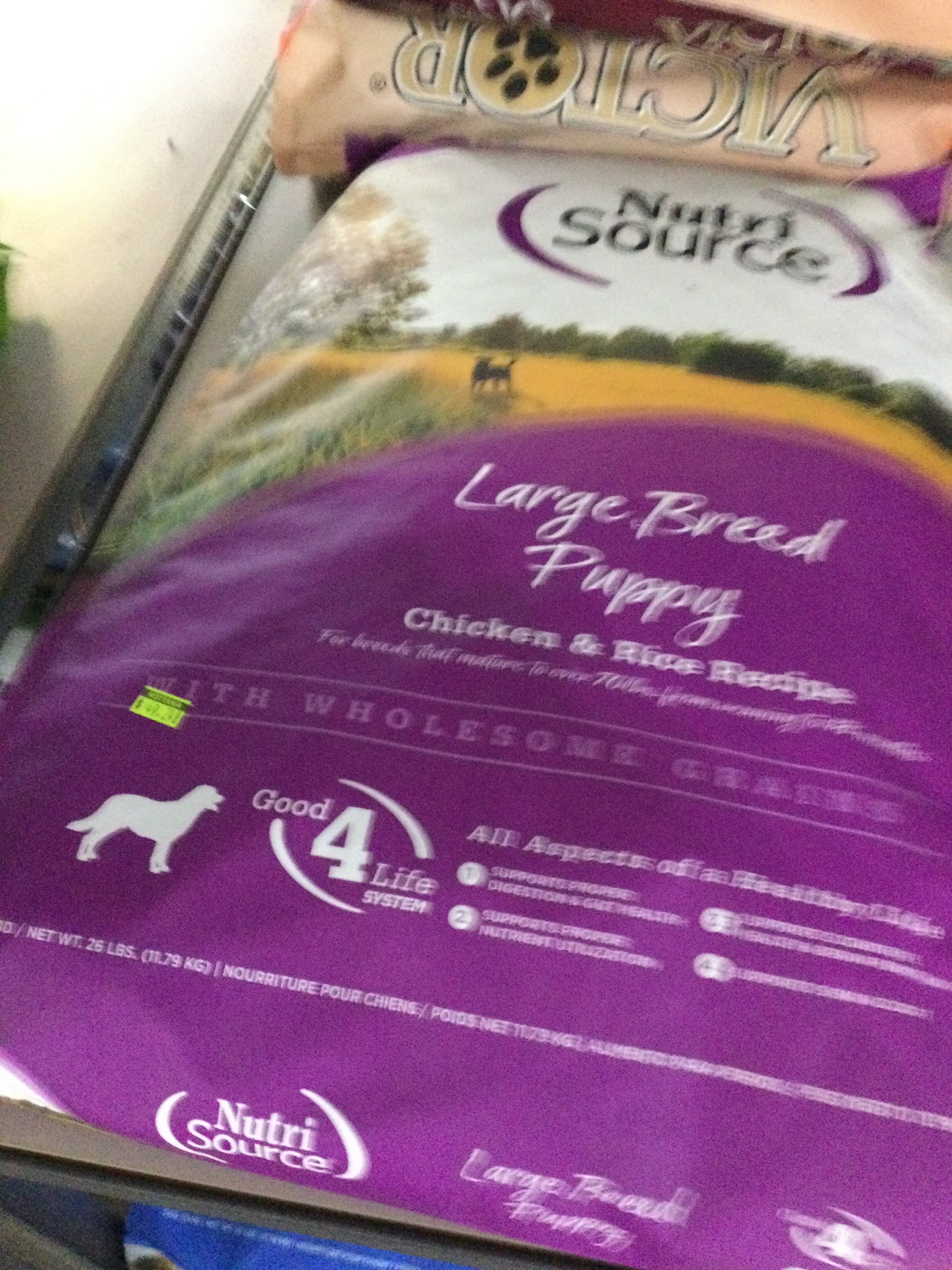 26lb Nutri Source Large Breed Puppy Chicken & Rice