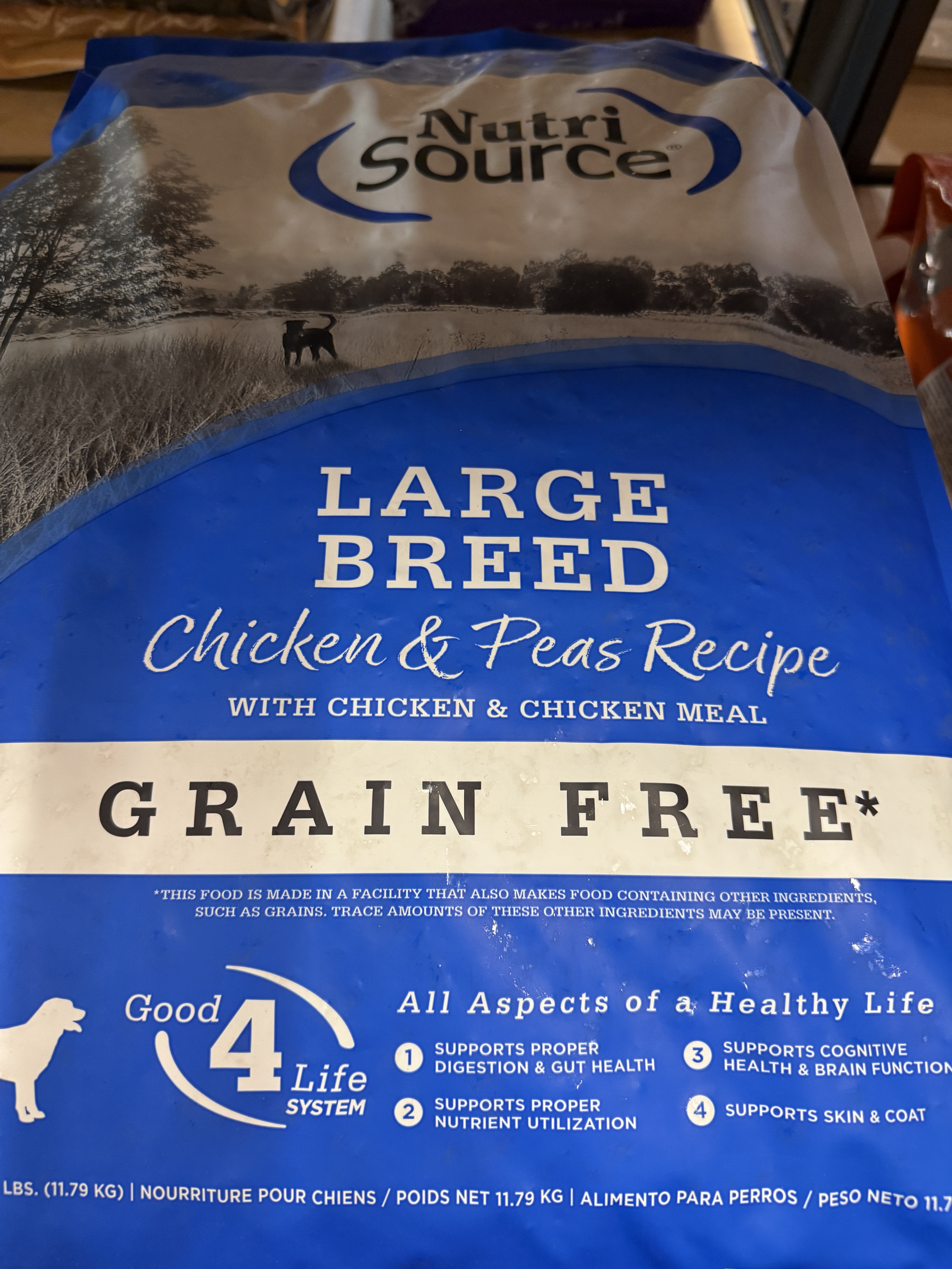 Nutri Source 26# Grain Free Large Breed Chicken & Pea