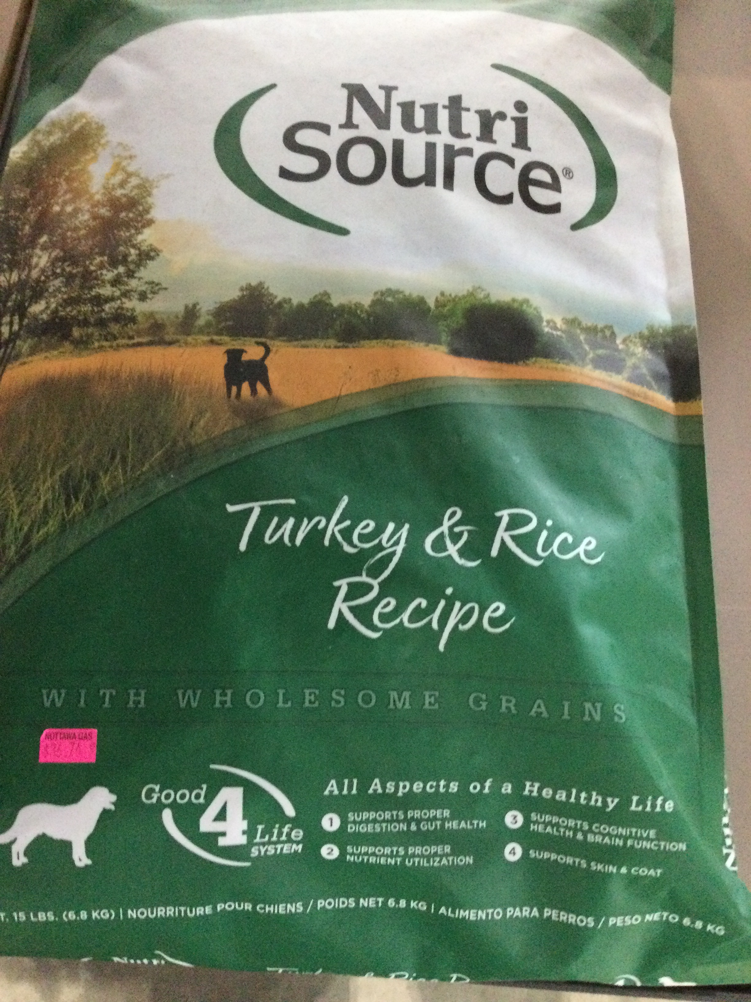 26lb Nutri Source Turkey and Rice Dog Food