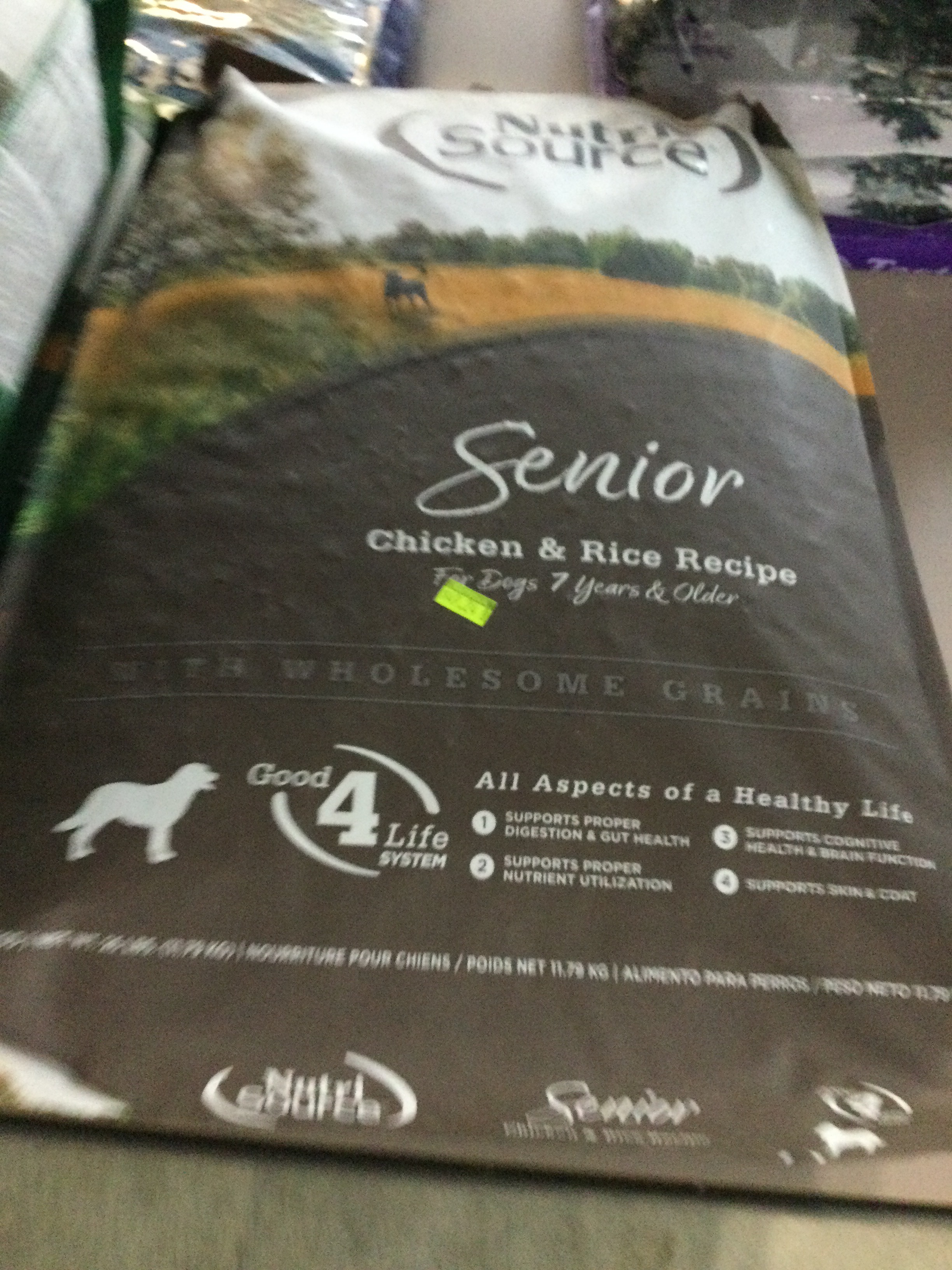 26 lb Nutri Source Senior Chicken Rice Dog