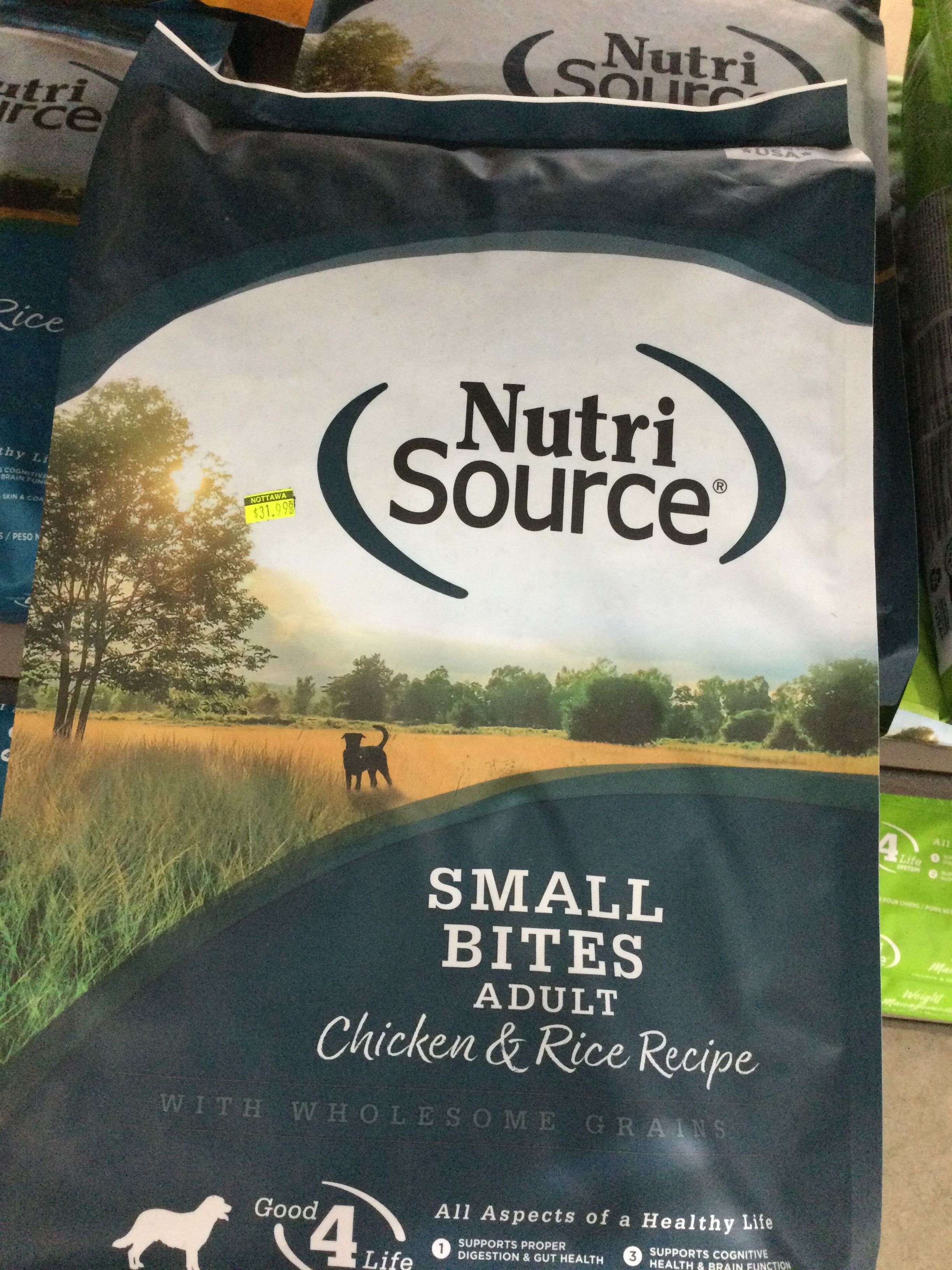 Nutri Source Adult Chicken & Rice Small Bites Dog Food 4#