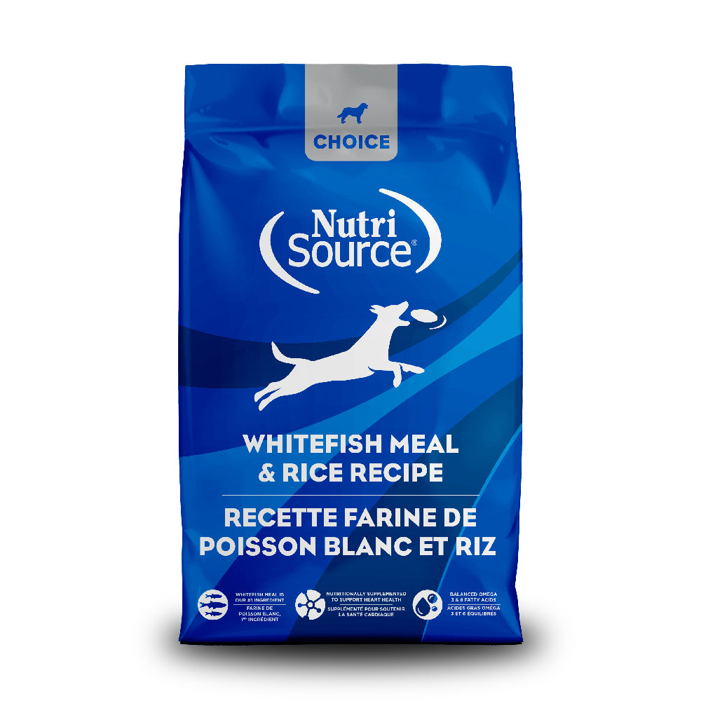 40lb Nutri Source Choice Whitefish Meal & Barley Dog Food