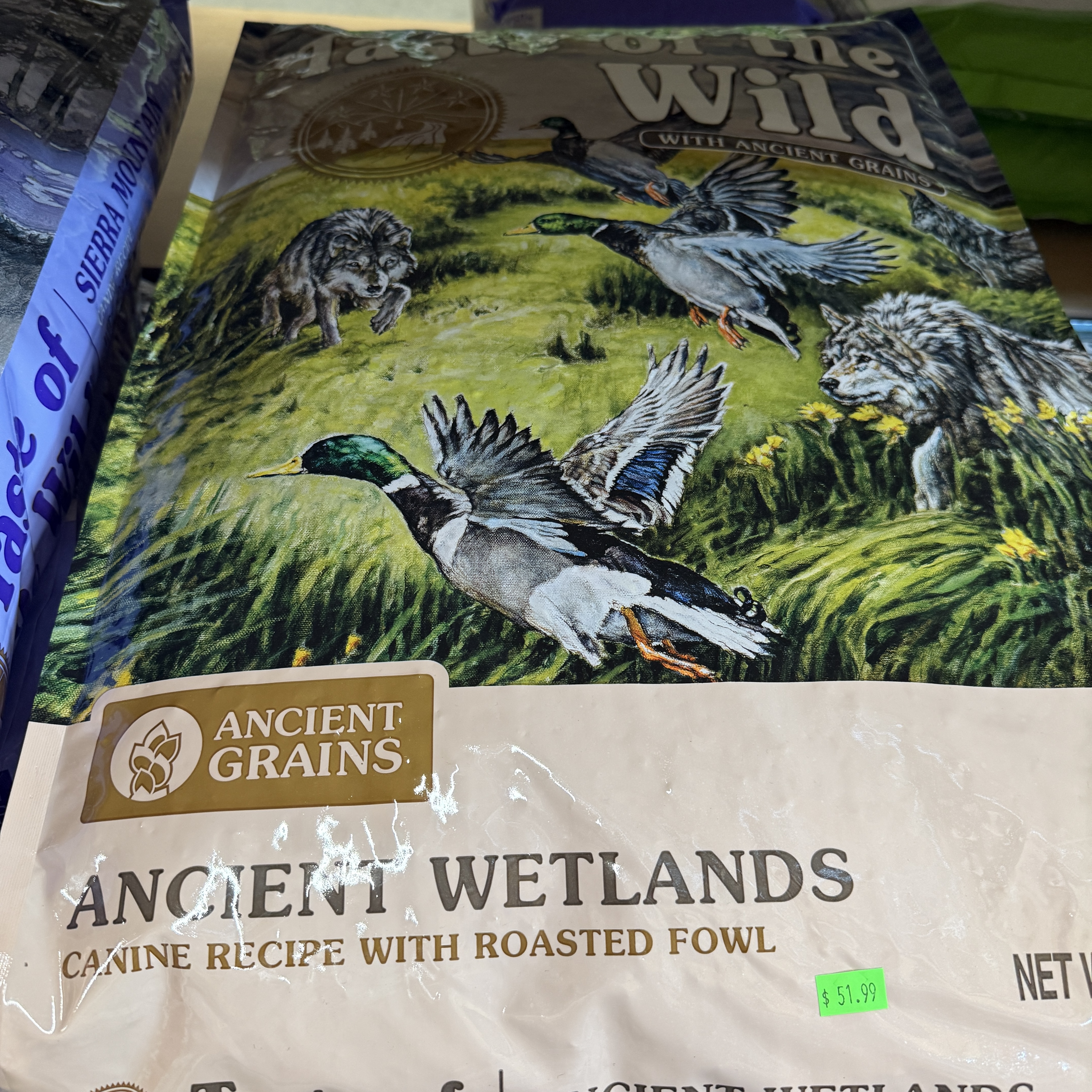 28 lb Taste of the Wild Ancient Wetlands w/Roasted Fowl