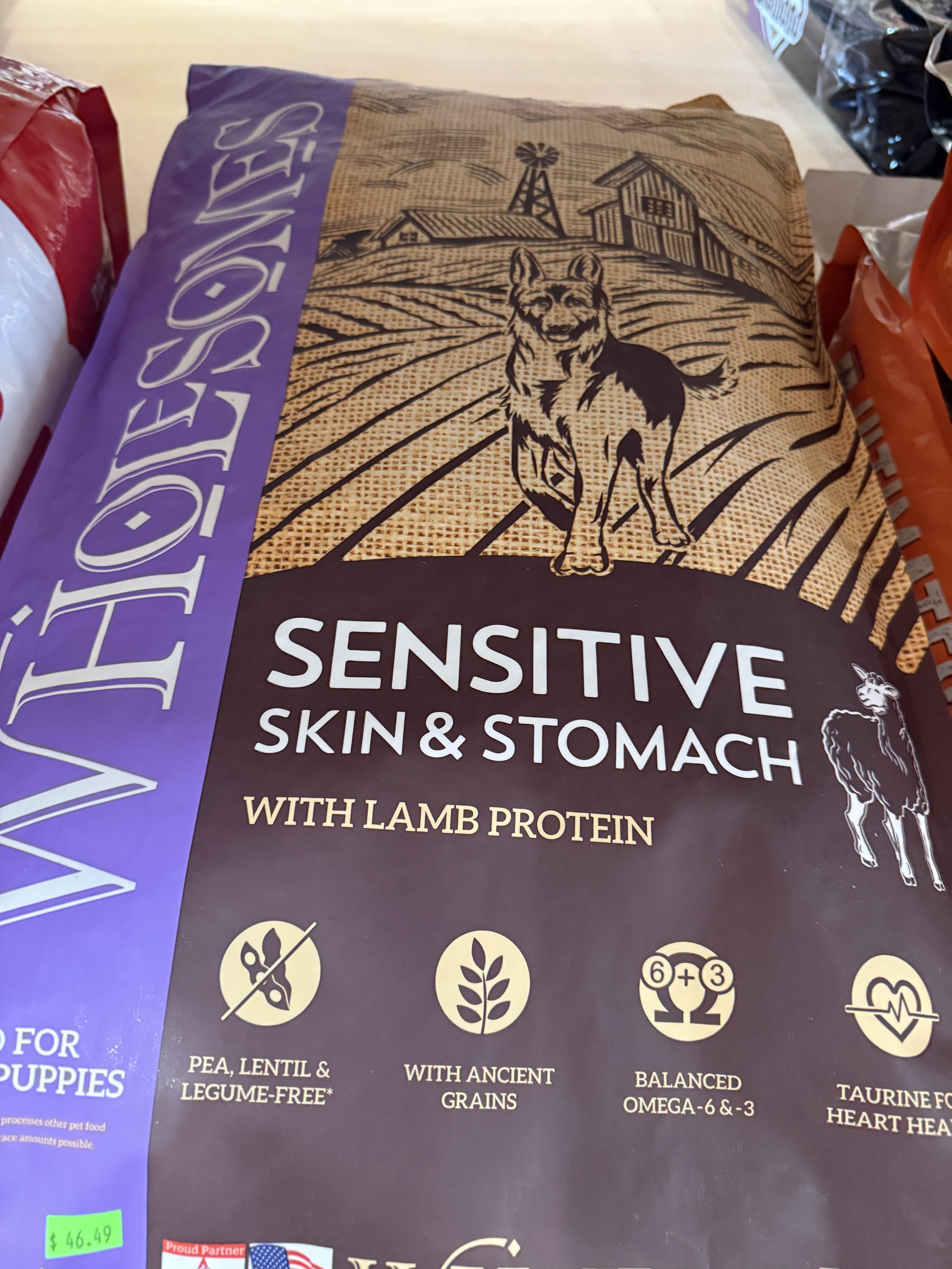 Wholesome Sensitive Skin and Stomach Lamb 30#