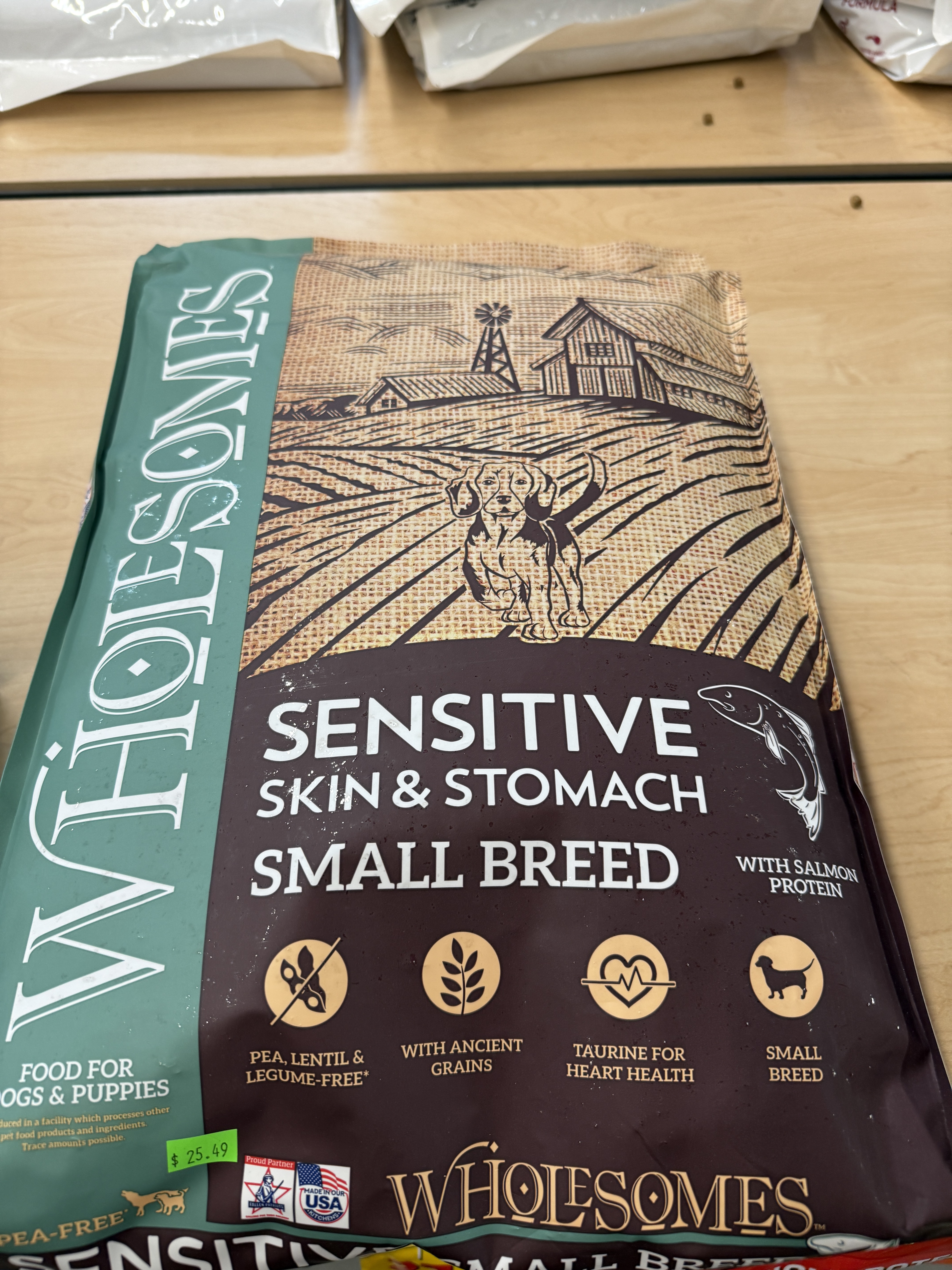 Wholesome Sensitive Skin and Stomach Sm Breed 12#