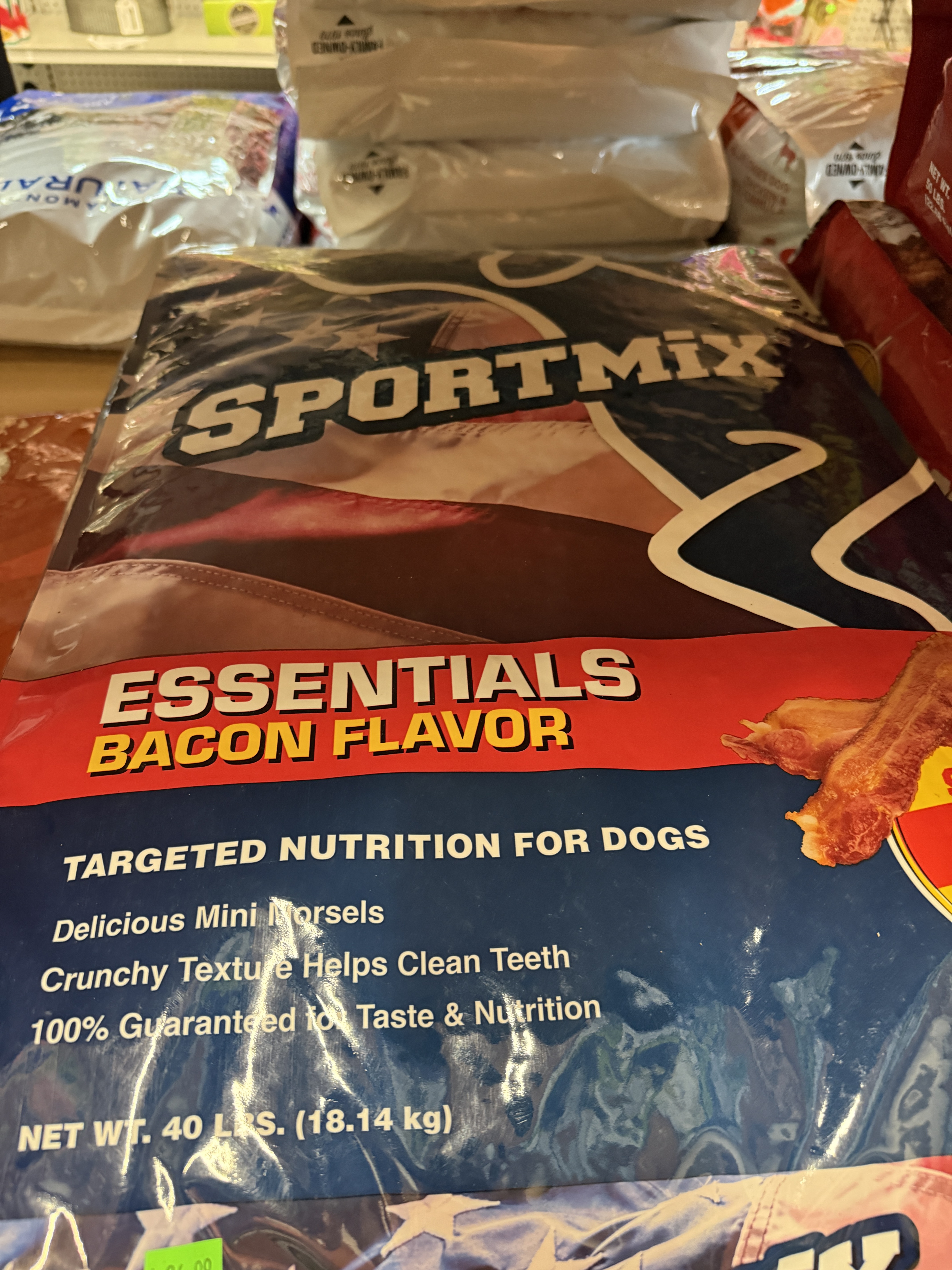 40lb Sportmix  Essentials Bacon Dog Food