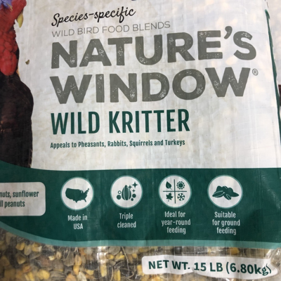 Nature's Window Wild Kritter Feed 30# Bag