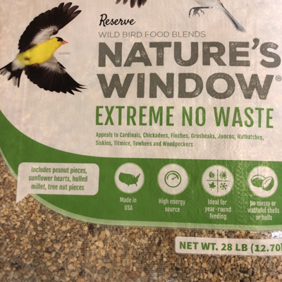 Nature’s Window Extreme No Waste 28lb