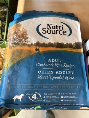 Nutri Source Adult Chicken and Rice 12lb