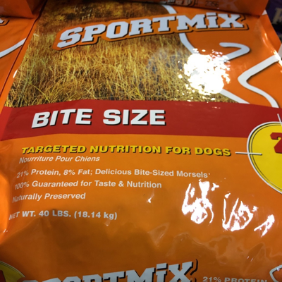 40lb Sportmix 21/8 Bite Size  Dog Food Orange Bag